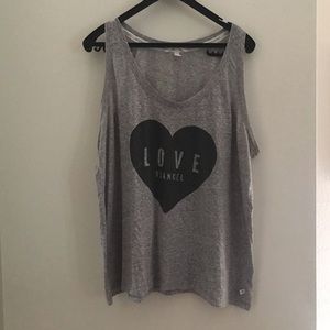 Victoria’s Secret angels heather grey heart tank